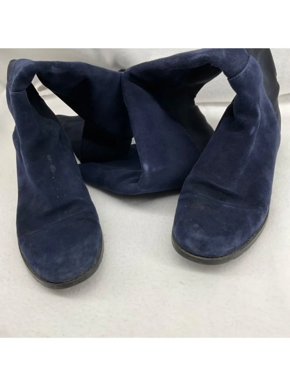 Stuart Weitzman 5050 Over the knee suede navy blue boots SZ6m